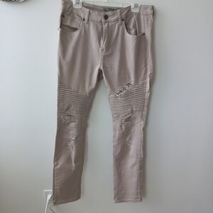 Urban Id Men's Distressed Light Gray Jeans Size 32 US